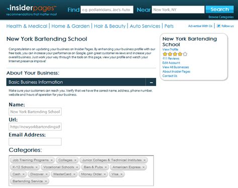 How to claim a business listing on Insider Pages .